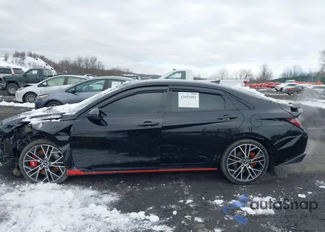 2022 Hyundai Elantra N z USA, uszkodzony, nr VIN KMHLW4AK9NU003414